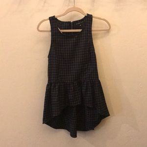 Peplum High Low Tank